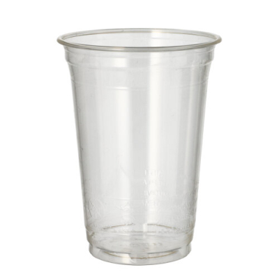 Papstar 65 Kaltgetr&auml;nkebecher, PLA "pure" 0,4 l &Oslash; 9,5 cm x 12,7 cm glasklar