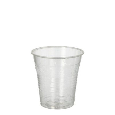 Papstar 100 Kaltgetr&auml;nkebecher, PLA "pure" 0,15 l &Oslash; 7,08 cm x 7,29 cm glasklar