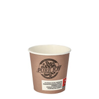 Papstar 20 Trinkbecher, Pappe 0,1 l &Oslash; 6 cm x 6 cm lila "Pure Joy"