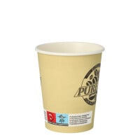 20 Trinkbecher, Pappe 0,2 l &Oslash; 8 cm &Acirc;&middot; 9,2 cm creme &quot;Pure Joy&quot;