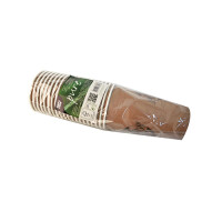 Papstar 20 Trinkbecher, Pappe 0,4 l &Oslash; 9 cm x 13,9 cm braun "Pure Joy"