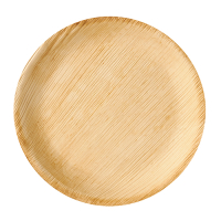 Papstar 6 Teller, Palmblatt "pure" rund &Oslash; 23 cm x 2,5 cm