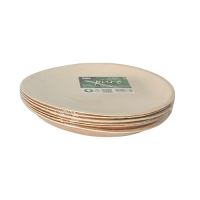 Papstar 6 Schalen, Palmblatt "pure" rund 300 ml &Oslash; 17,5 cm x 3,5 cm