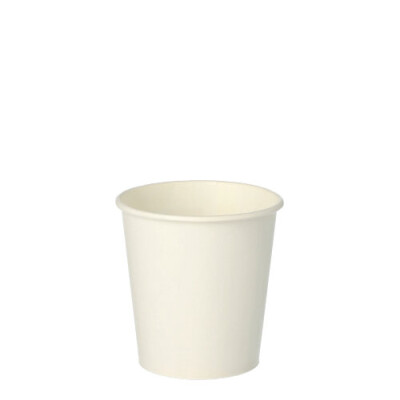 50 Trinkbecher f&uuml;r Kaltgetr&auml;nke, Pappe 0,1 l &Oslash; 6,25 cm x 6,3 cm weiss