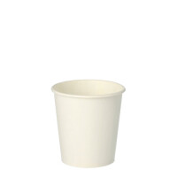 50 Trinkbecher f&uuml;r Kaltgetr&auml;nke, Pappe 0,1 l &Oslash; 6,25 cm x 6,3 cm weiss