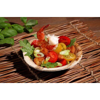 Papstar 6 Schalen, Palmblatt "pure" rund 200 ml &Oslash; 13 cm x 3 cm