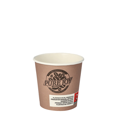 Papstar 80 Trinkbecher, Pappe 0,1 l &Oslash; 6 cm x 6 cm lila "Pure Joy"