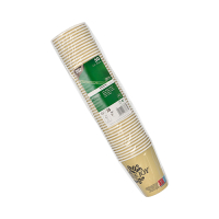 50 Trinkbecher, Pappe 0,2 l &Oslash; 8 cm &Acirc;&middot; 9,2 cm creme &quot;Pure Joy&quot;