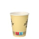 Papstar 50 Trinkbecher, Pappe 0,2 l &Oslash; 8 cm &Acirc;&middot; 9,2 cm creme &quot;Pure Joy&quot;