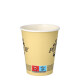 Papstar 50 Trinkbecher, Pappe 0,2 l &Oslash; 8 cm x 9,2 cm creme "Pure Joy"