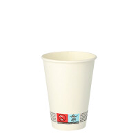 50 Automatenbecher, Pappe "To Go" 0,18 l &Oslash; 7 cm x 9,2 cm weiss