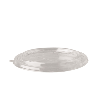 Papstar 50 Deckel f&uuml;r Salatschalen, PLA rund &Oslash; 15 cm x 2 cm klar