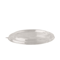 Papstar 50 Deckel f&uuml;r Salatschalen, PLA rund &Oslash; 15 cm x 2 cm klar