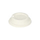 Papstar 50 Dom-Deckel, Zuckerrohr "pure" rund &Oslash; 9 cm x 2,5 cm weiss
