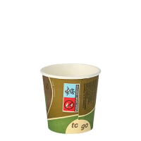 80 Trinkbecher, Pappe &quot;To Go&quot; 0,1 l &Oslash; 6 cm &Acirc;&middot; 6 cm