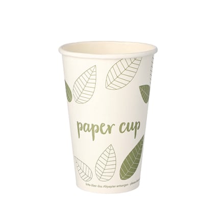 Papstar 50 Trinkbecher, Pappe &quot;pure&quot; 0,3 l &Oslash; 8 cm &Acirc;&middot; 11,7 cm &quot;ZERO&quot;