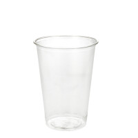 Papstar 50 Kaltgetr&auml;nkebecher, PLA "pure" 0,2 l &Oslash; 7,03 cm x 9,7 cm glasklar einzeln geh&uuml;llt