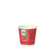 Papstar 50 Trinkbecher, Pappe 5 cl &Oslash; 5 cm &Acirc;&middot; 5 cm rot &quot;Party Time&quot;