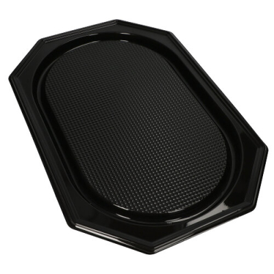 10 Servierplatten, PET 53 cm x 35 cm schwarz