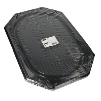 10 Servierplatten, PET 53 cm x 35 cm schwarz