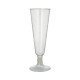 Papstar 24 Stiel-Gl&auml;ser f&uuml;r Sekt, PLA "pure" 0,1 l &Oslash; 5,5 cm x 16,5 cm glasklar mit glasklarem Fu&szlig;