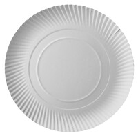 Papstar 25 Teller, Pappe "pure" rund &Oslash; 32 cm x 2 cm weiss