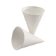 200 Spitzbecher, Zuckerrohrpapier 100 ml &Oslash; 7 cm &Acirc;&middot; 9,5 cm weiss