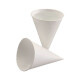 Papstar 200 Spitzbecher, Zuckerrohrpapier 100 ml &Oslash; 7 cm x 9,5 cm weiss
