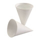 Papstar 200 Spitzbecher, Zuckerrohrpapier 120 ml &Oslash; 7,5 cm x 10,5 cm weiss