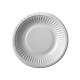 Papstar 12 Schalen, Pappe rund &Oslash; 19 cm x 3 cm weiss