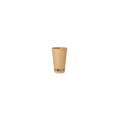 50 Trinkbecher, Pappe 0,4 l &Oslash; 9 cm &Acirc;&middot; 13,9 cm braun