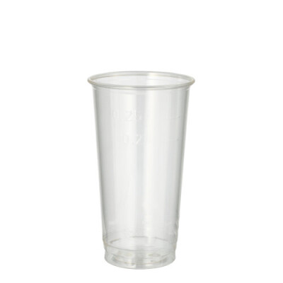 Papstar 60 Bierbecher, PLA "pure" 0,2 l &Oslash; 7,05 cm x 12,4 cm glasklar / 0,25 l