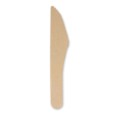 Papstar 6 Messer, Papier &quot;pure&quot; 15,8 cm natur