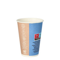 100 Trinkbecher, Pappe "To Go" 0,18 l &Oslash; 7,01 cm x 9,2 cm