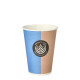 100 Trinkbecher, Pappe "To Go" 0,18 l &Oslash; 7,01 cm x 9,2 cm