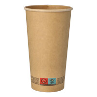 Papstar 50 Trinkbecher, Pappe 0,5 l &Oslash; 9 cm x 15 cm...