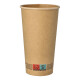 Papstar 50 Trinkbecher, Pappe 0,5 l &Oslash; 9 cm x 15 cm braun