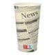 50 Trinkbecher, Pappe &quot;To Go&quot; 0,5 l &Oslash; 9 cm &Acirc;&middot; 15 cm weiss &quot;Newsprint&quot;