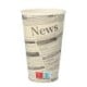 50 Trinkbecher, Pappe &quot;To Go&quot; 0,4 l &Oslash; 9 cm &Acirc;&middot; 13,9 cm weiss &quot;Newsprint&quot;