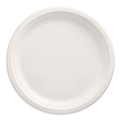 Papstar 100 Teller, Zuckerrohr "pure" ungeteilt &Oslash; 26 cm x 2 cm weiss
