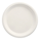 Papstar 100 Teller, Zuckerrohr "pure" ungeteilt &Oslash; 26 cm x 2 cm weiss