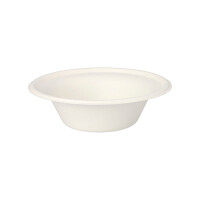 Papstar 100 Schalen, Zuckerrohr "pure" 380 ml &Oslash; 15,5 cm x 4,6 cm weiss