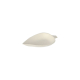 Papstar 50 Fingerfood - Teller, Zuckerrohr &quot;pure&quot; 8 cm x 6 cm weiss &quot;Leaf&quot;