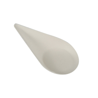 Papstar 12 Fingerfood - Teller, Zuckerrohr &quot;pure&quot; 10,5 cm x 5,7 cm weiss &quot;Drop&quot;