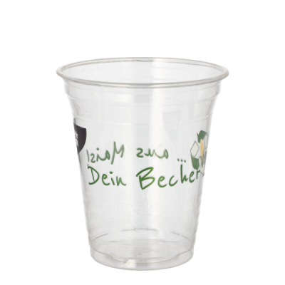 Papstar 50 Trinkbecher PLA 0,3 l &Oslash; 9,5 cm &Acirc;&middot; 10,7 cm &quot;Becher aus Mais&quot;