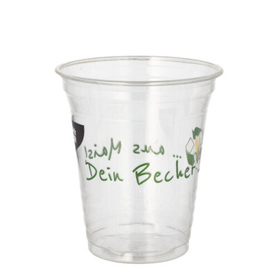 Papstar 50 Trinkbecher PLA 0,3 l &Oslash; 9,5 cm x 10,7 cm "Becher aus Mais"