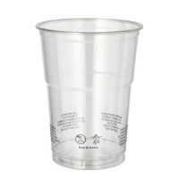 50 Trinkbecher R-PET 0,4 l &Oslash; 9,5 cm x 12,3 cm glasklar