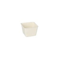 Papstar 50 Fingerfood - Schalen, Zuckerrohr &quot;pure&quot; eckig 50 ml 3,8 cm x 4,6 cm x 4,6 cm weiss