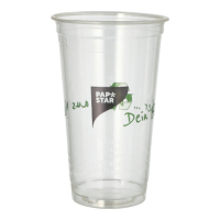 Papstar 50 Trinkbecher PLA 0,5 l &Oslash; 9,5 cm x 15,1 cm "Becher aus Mais"