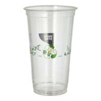 Papstar 50 Trinkbecher PLA 0,5 l &Oslash; 9,5 cm x 15,1 cm "Becher aus Mais"